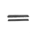 Door bottom black fiber strip brush with steel holder